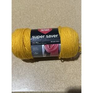 Red Heart Super Saver Yarn 7oz 364yd Saffron E300-0234 100% Acrylic Medium 4